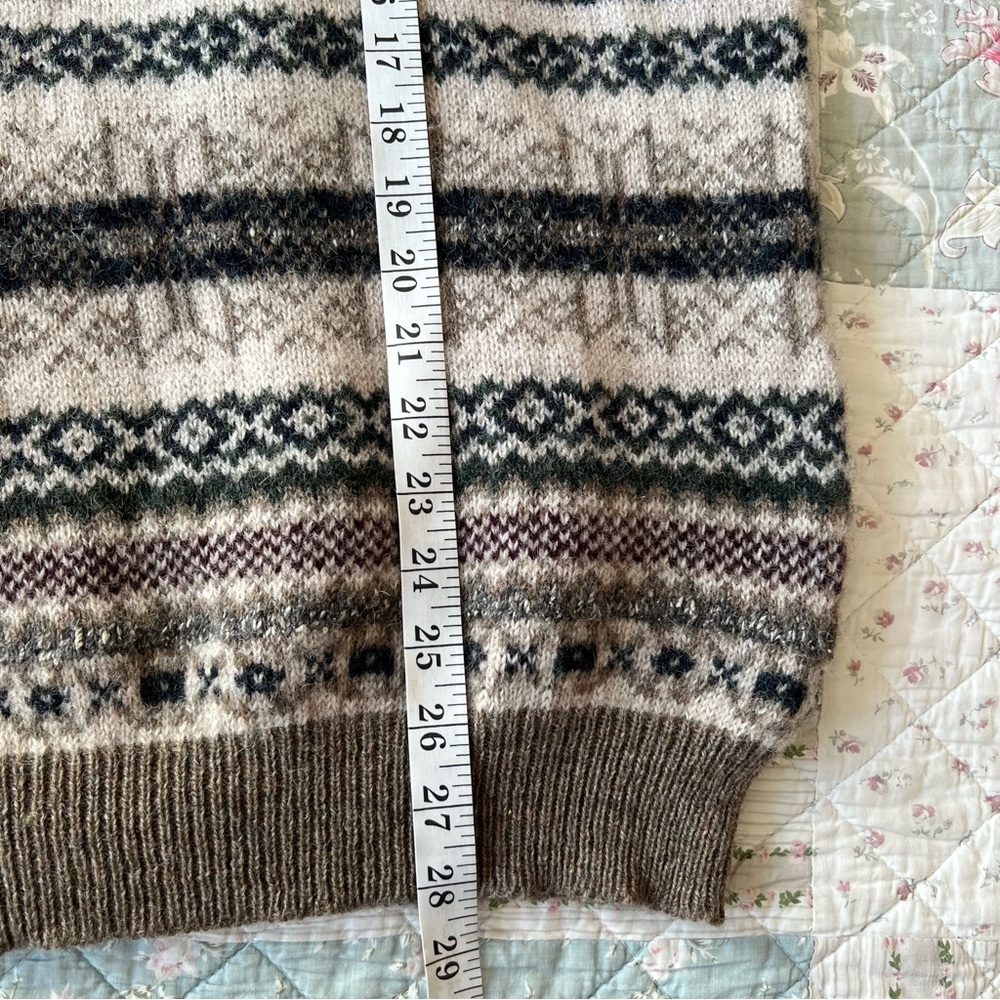 Vintage 100% Wool Multicolor Sweater Size XL Oversized - Picture 6 of 8